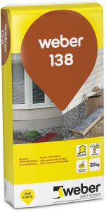 Rouhepinnoituslaasti Weber.Vetonit 138 vaalea 20 kg