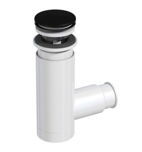 Vesilukko Prevex Easyclean pop-up mattamusta 32/40 mm