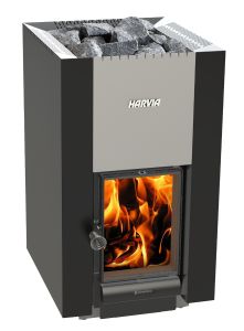 Puukiuas Harvia 22 GreenFlame musta