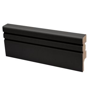 Jalkalista Maler Jana MDF mel musta 16 x 58 x 2750 mm