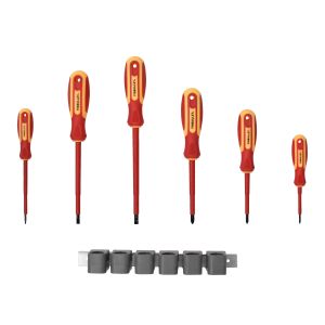 Sähköasentajan ruuvimeisselisarja Finbullet VDE 6-os.