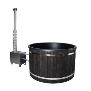 Kylpytynnyri Plastweld PW-SPA Freetime L 6-8 hlöä musta/mustagraniitti, 30kW