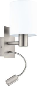 Seinävalaisin Eglo Pasteri Valkoinen