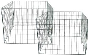 2 kpl Lehtikompostori 90 x 90 x 70 cm