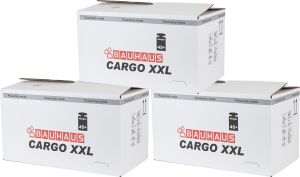 3 kpl Laatikko Bauhaus Cargo XXL 75 x 41 x 42 cm