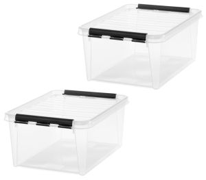 2 kpl Säilytyslaatikko SmartStore Classic 15 Kirkas 40 x 30 x 18 cm