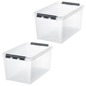 2 kpl Säilytyslaatikko SmartStore Classic 45 Kirkas 59 x 39 x 31 cm