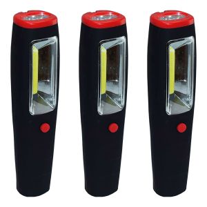 3 kpl Käsivalaisin Harju 3 W 250 LM 7 LED musta