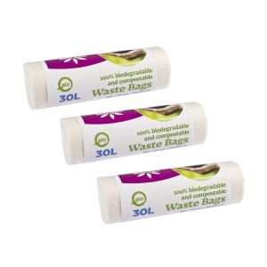 3 kpl Biojätepussi 30 l McLean