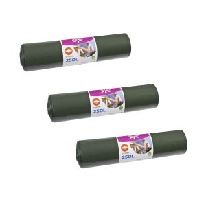 3 kpl Jätesäkki Erittäin Vahva 250 l McLean