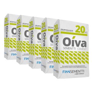 5 kpl Sementti Finnsementti Oiva 20 kg