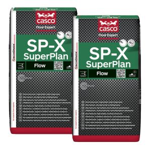 Setti 2 kpl Lattiatasoite Casco Floor Expert SP-X Superplan 25 kg