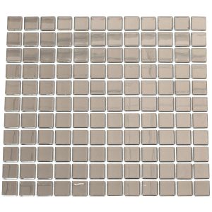 Lasimosaiikki Hopea Kiiltävä 30 x 32 cm