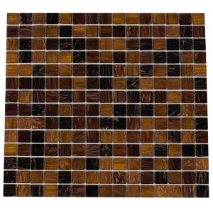 Lasimosaiikki Goldstar Ruskea