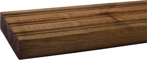 Terassilauta Kyllästetty AB 28 x 145 mm SHP Uritettu Ruskea