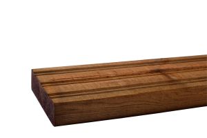 Terassilauta Kyllästetty AB 28 x 95 mm SHP Uritettu  Ruskea