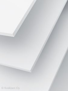 Melamiinipinnoitettu kalustelevy valkoinen