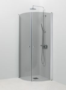 Suihkukulma Vihtan Pisara 4+4 harmaa