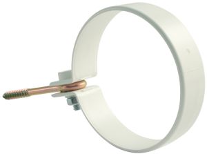 Syöksyputken kiinnike Marley DN 75 valkoinen 2 kpl