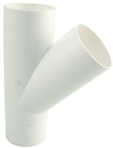 Haaraputki 45° Marley DN 75/75 valkoinen