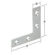 Kulmalevy 75 x 12 mm sinkitty