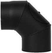 Liitosputki Aduro musta 2 x 45 ast. 265X265 mm. Puhdistusluukulla.