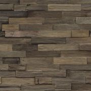 3D-seinäpaneeli Indo Teak FSC Charred 500 x 200 x 10-20 mm