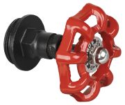 Sulkuventtiili Walteco RT-15 musta/punainen Ø 25 x 64 mm