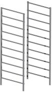 Telinepääty Lundbergs 10 Liukukiskoa Hopea 435mm