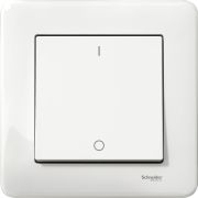 Kytkin Schneider Electric Exxact 2-napainen Uppo Valkoinen
