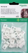 Ruuvikiinnike Schneider Electric TK 10-14 Valkoinen 20 kpl