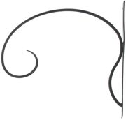 Amppelikoukku kukkakuvio 35 cm lajitelma