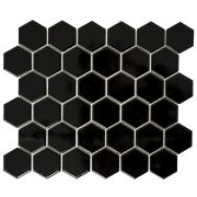 Mosaiikki Hexagon Iso Musta