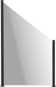 Lasikaide alumiinireunalla 100/150 cm