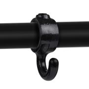 Putkikaluste Takkikoukku Dione MEKANO musta ⌀26,9 mm