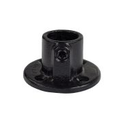 Pyöreä laippaliitin Dione MEKANO musta ⌀42,4 mm