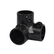 Putkikaluste Kolmikulmaliitin Dione MEKANO musta ⌀42,4 mm