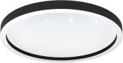 LED-älyplafondi Eglo Connect.z Montemorelos 34,5W Musta/Valkoinen kristalli ⌀57 cm
