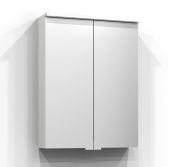LED-peilikaappi Svedbergs Bloc valkoinen 55 x 72 cm