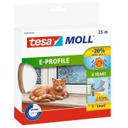 Ikkunatiiviste tesamoll® E-profiili valkoinen 25 m x 9 mm x 4 mm