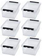6 kpl Säilytyslaatikko SmartStore Classic 31 Kirkas 50 x 39 x 26 cm