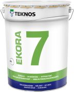Sisämaali Teknos Ekora 7 T1327 Maalarinvalkoinen 18 l