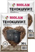 2 kpl Tehokuivike Biolan turpeeton 30 l