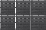 6 kpl Terassilaatta Multyhome harmaa 30 x 30 cm