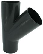 Haaraputki 45° Marley DN 75/75 antrasiitti