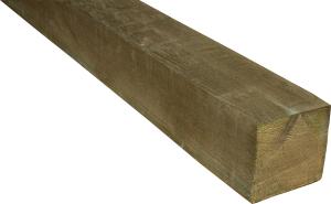 Kyllästetty mänty vihreä sahattu 100 x 100 mm