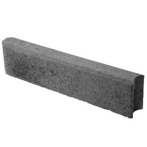 Nurmikon Reunakivi Lakka Musta 135 x 80 x 600 mm