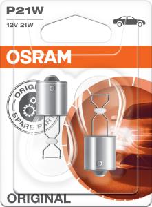 Polttimo Osram Original Vilkkuvalo 7506 P21W 2 kpl