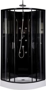 Suihkukaappi Harma Black Onyx 85 x 85 cm