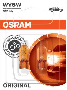Polttimo Osram Original Vilkkuvalo 2827 WY5W Oranssi 2 kpl